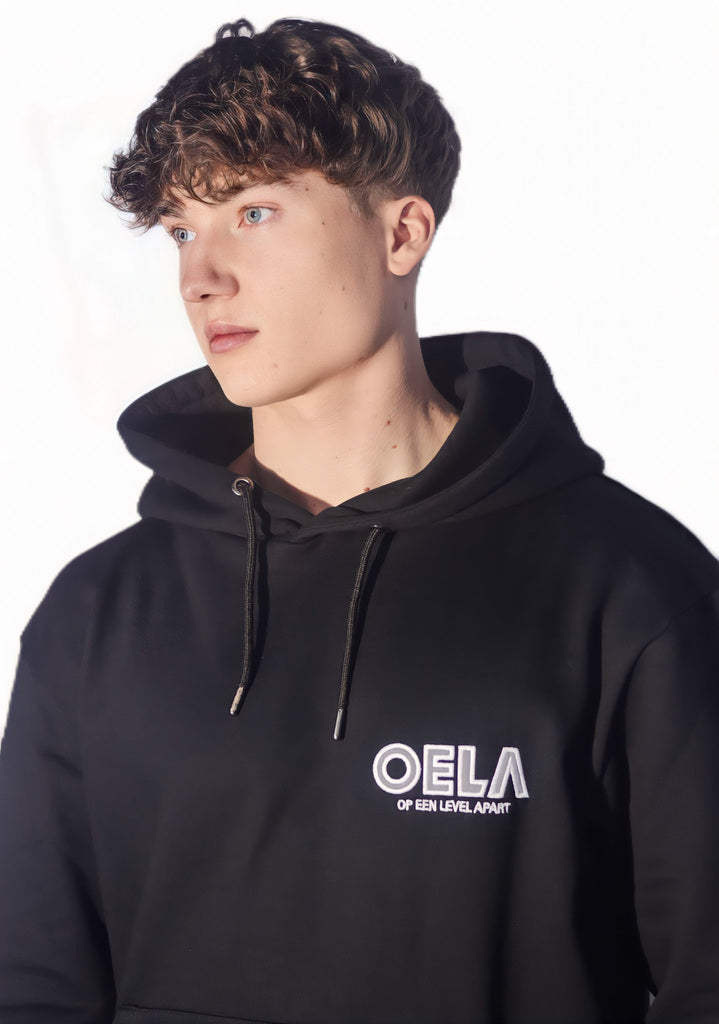 OELA Black Reflective Embroidery  